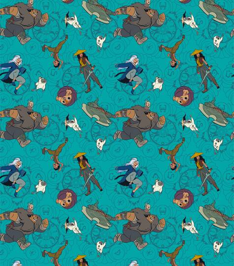 Disney® Raya and the Last Dragon Packed Cotton Fabric